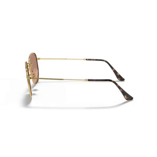Lentes de sol Hexagonal Dorado Bronce | Ray-Ban