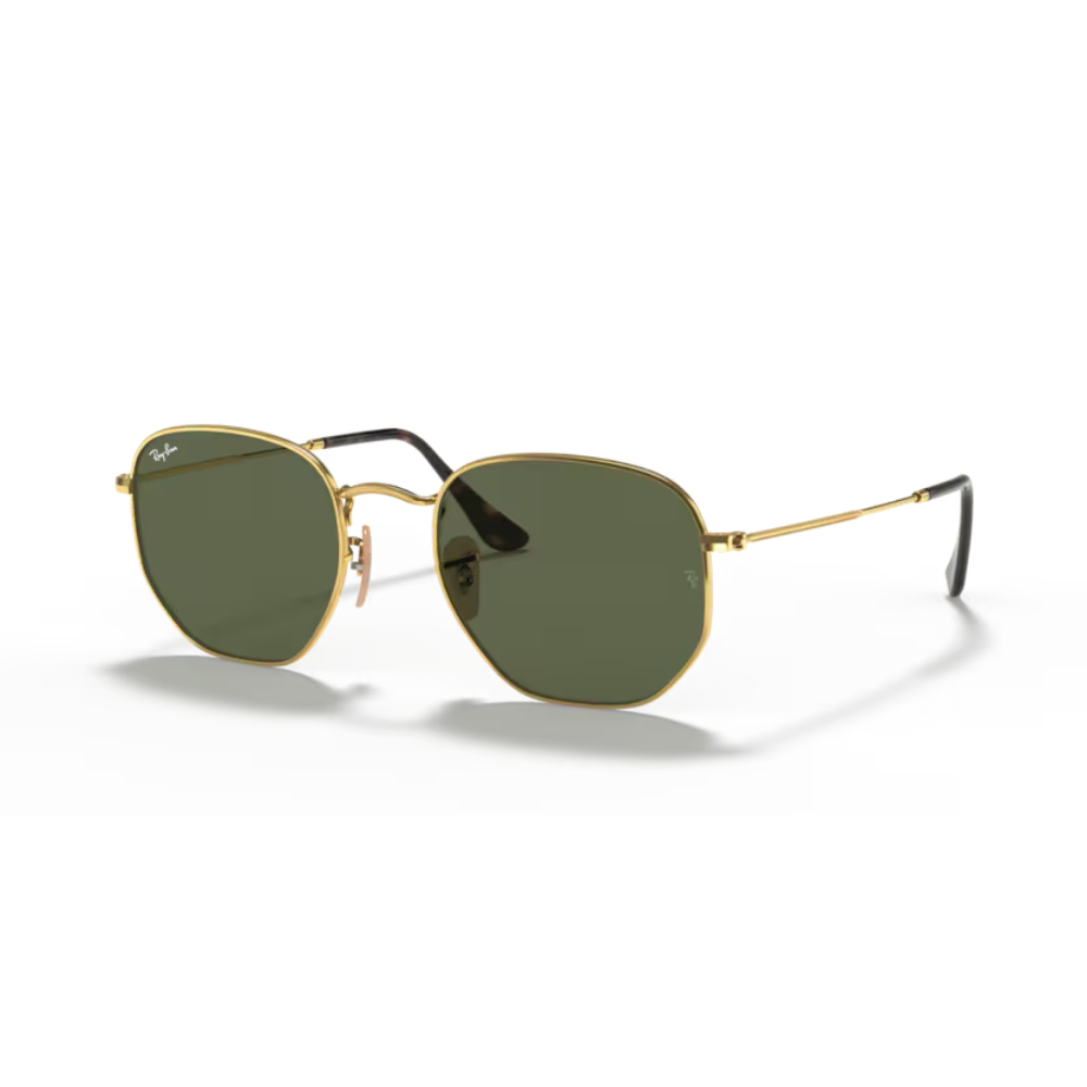 Lentes de sol Hexagonal RB3548 Dorado y Verde Ray Ban Mx. Planet bike mx
