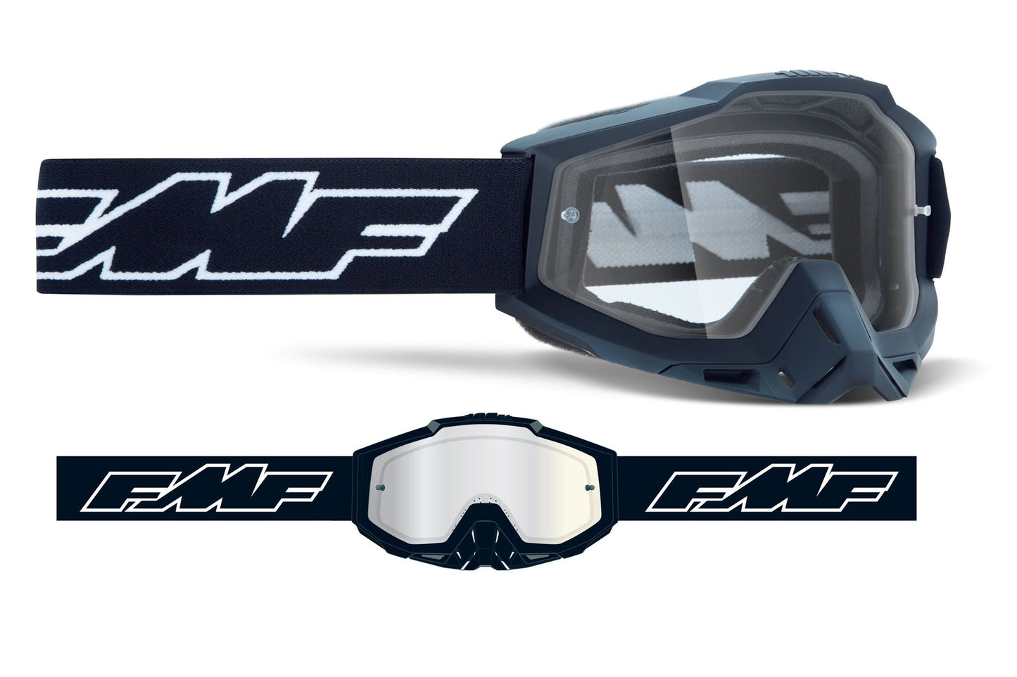 Goggle Powerbomb Rocket Black - Clear Lens