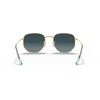 Lentes de sol Hexagonal Dorado Azul | Ray-Ban