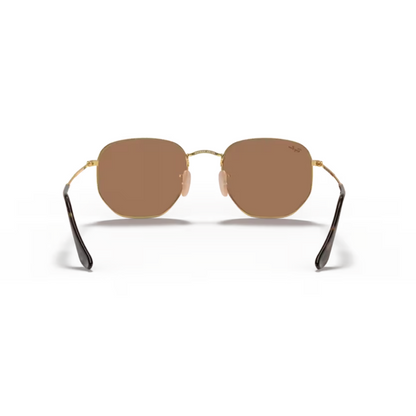 Lentes de sol Hexagonal Dorado Bronce | Ray-Ban