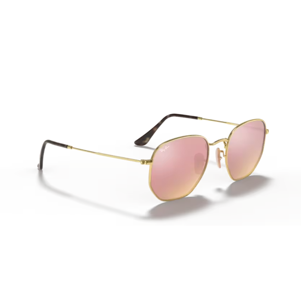 Lentes de sol Hexagonal Dorado Bronce | Ray-Ban