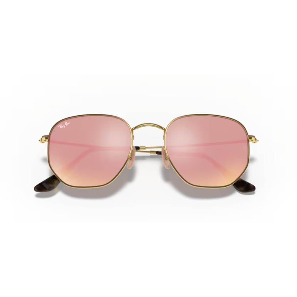 Lentes de sol Hexagonal Dorado Bronce | Ray-Ban