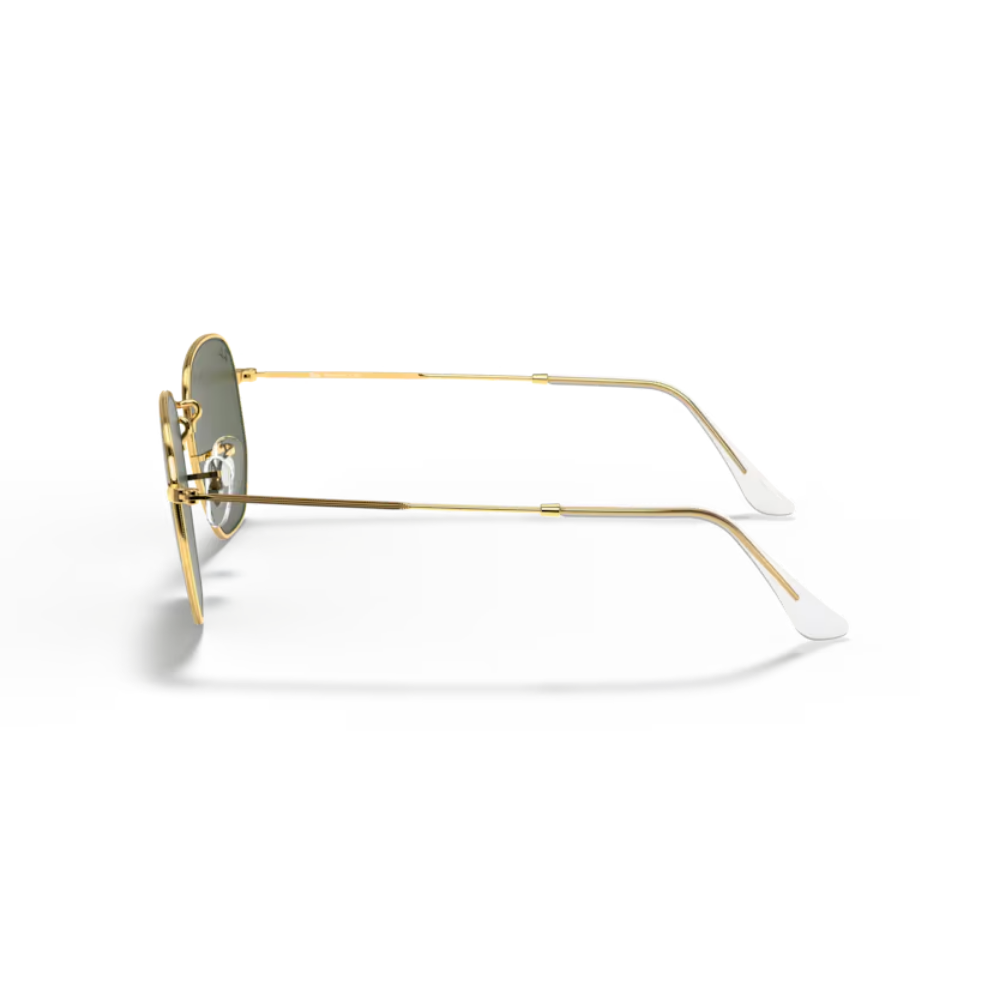 Lentes de sol Hexagonal Polarizado Dorado y verde | Ray-Ban