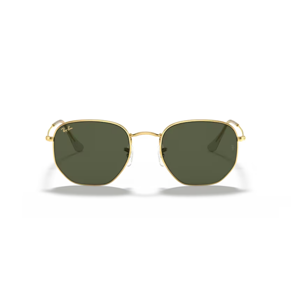Lentes de sol Hexagonal Polarizado Dorado y verde | Ray-Ban
