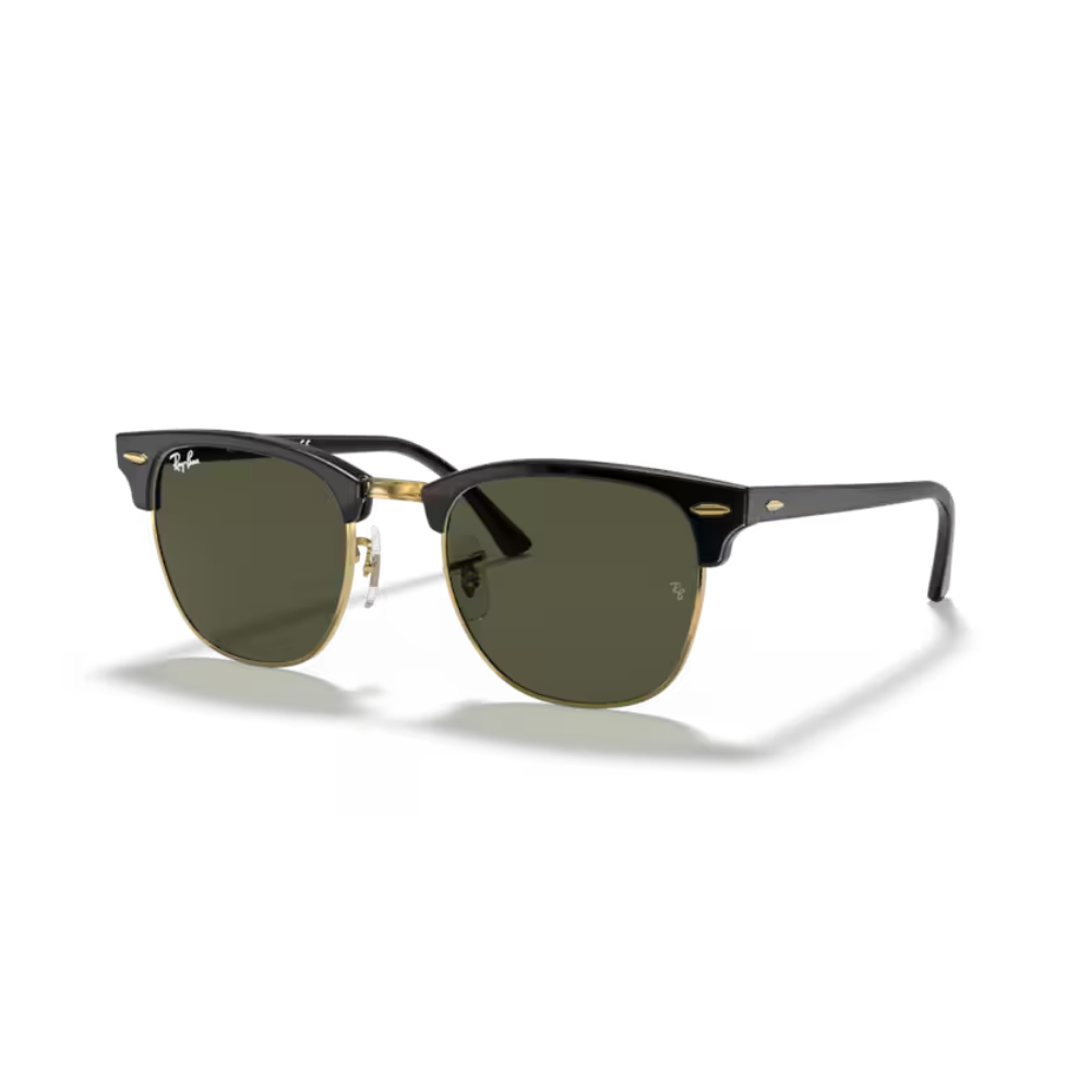 Lentes de Sol Clubmaster Negro Dorado W | Ray Ban