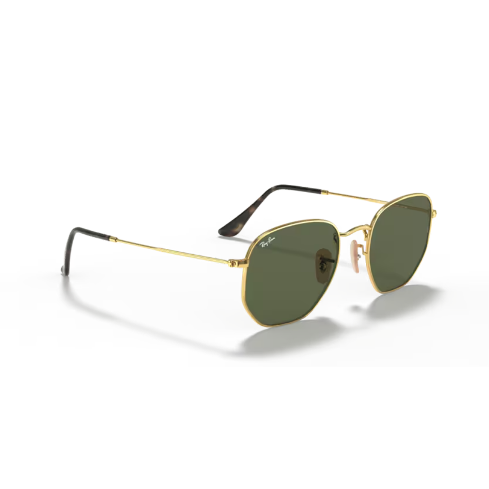 Lentes de sol Hexagonal Dorado y verde | Ray-Ban