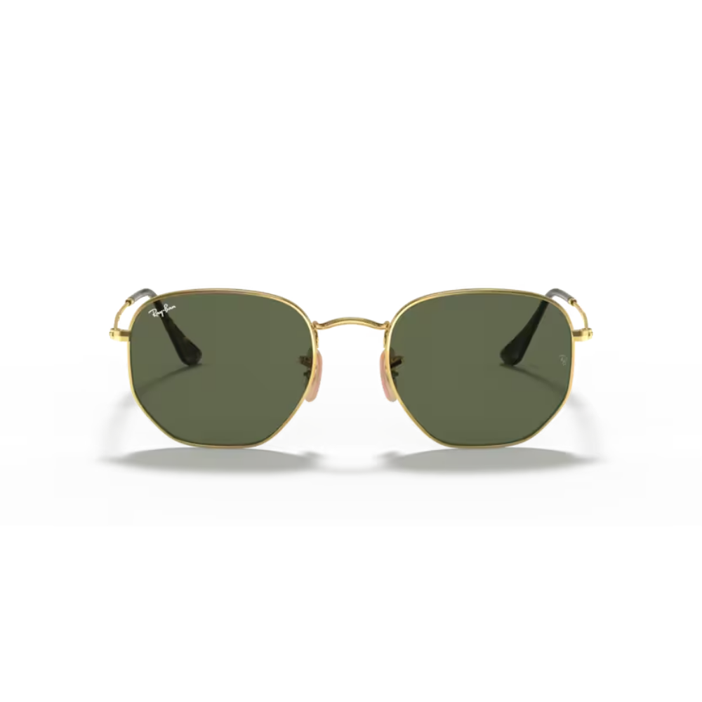 Lentes de sol Hexagonal Dorado y verde | Ray-Ban