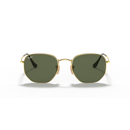 Lentes de sol Hexagonal Dorado y verde | Ray-Ban