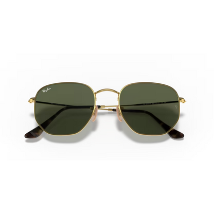 Lentes de sol Hexagonal Dorado y verde | Ray-Ban