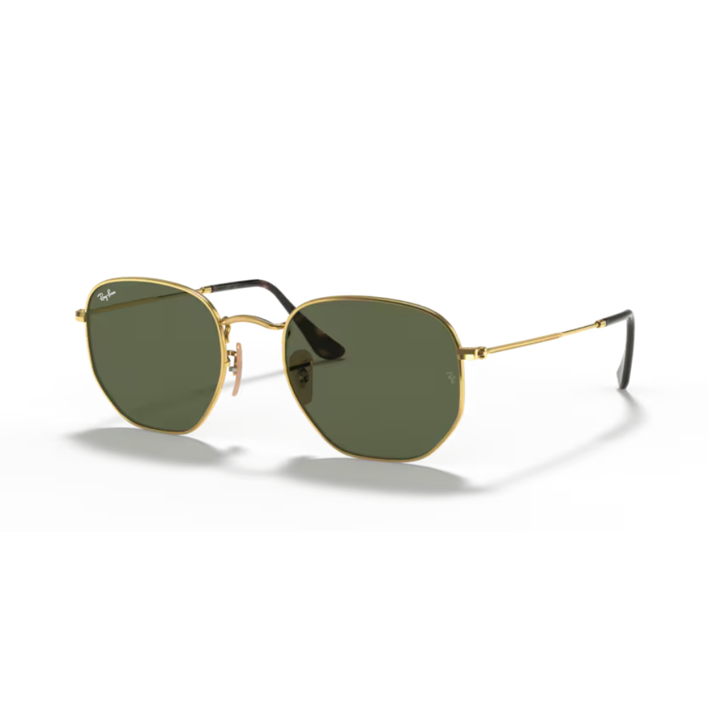 Lentes de sol Hexagonal Dorado y verde | Ray-Ban