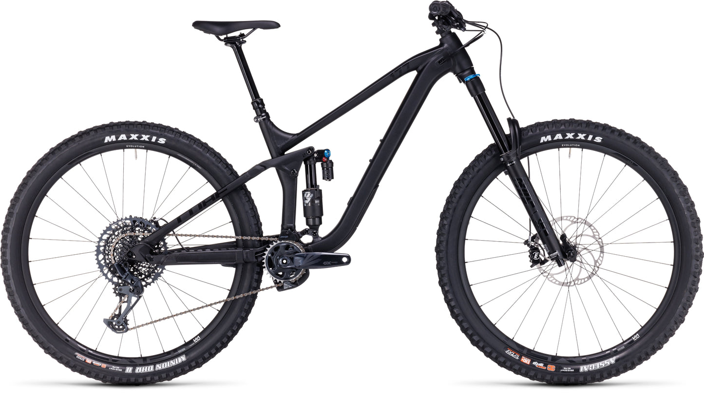 Bicicleta Cube Stereo 177 Pro black anodized