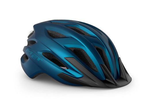 Casco Met Crossover [Azul Metalico]