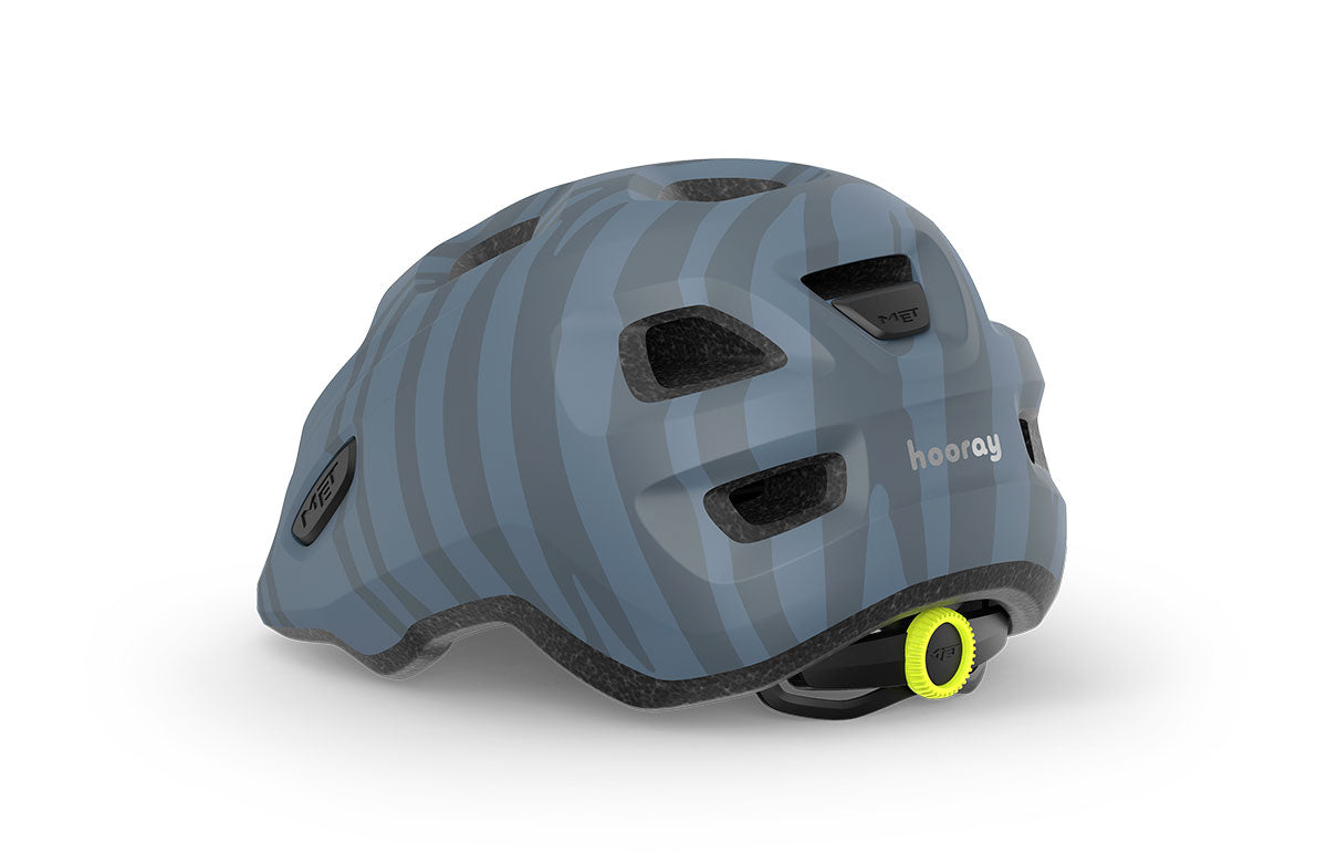 Casco Met Hooray [Azul Zebra]