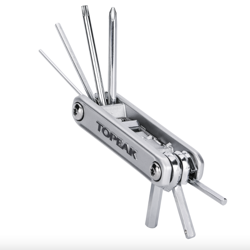 Herramienta TOPEAK X-TOOL+ 11 funciones PLATA